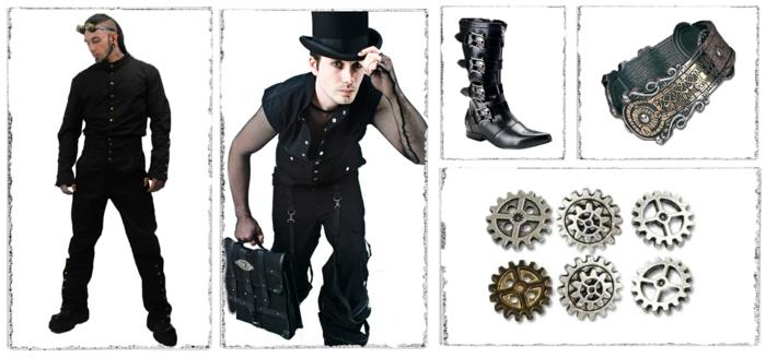 steampunk ρούχα ανδρικά αξεσουάρ μόδας