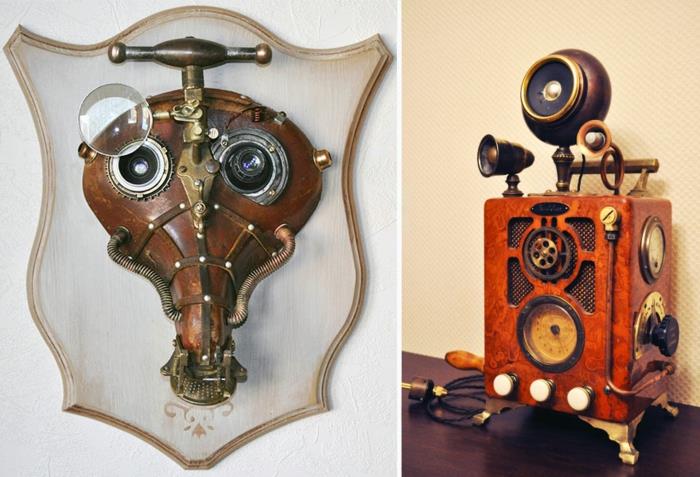 ρετρό συσκευές τέχνης steampunk