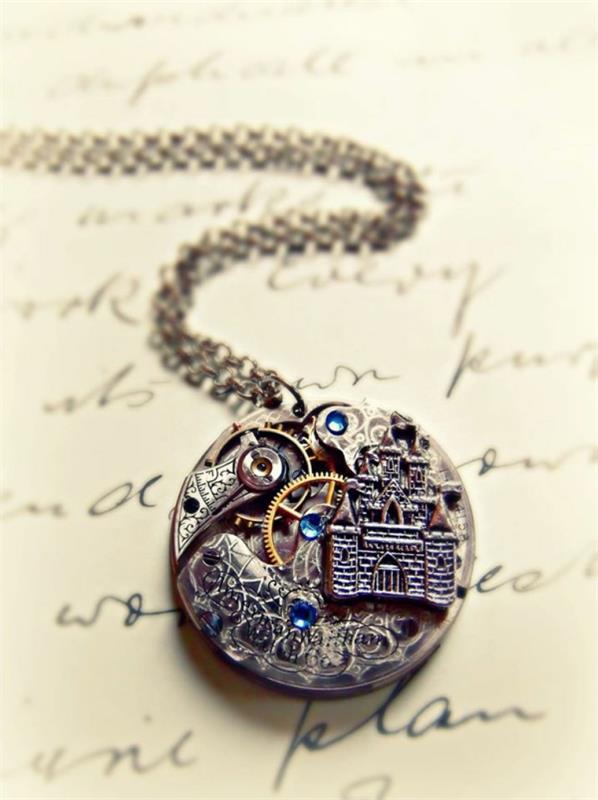 steampunk κοσμήματα παλιά κλειδαριά ρολογιού