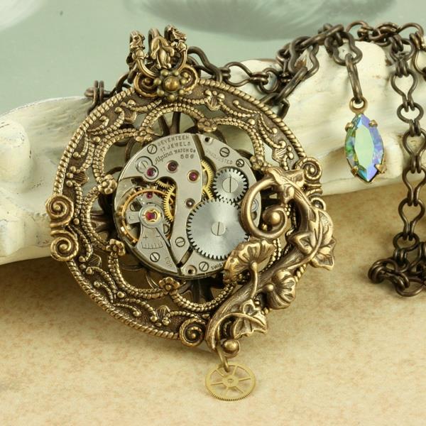 πτερύγια αλυσίδας μηχανισμού ρολογιών steampunk κοσμημάτων