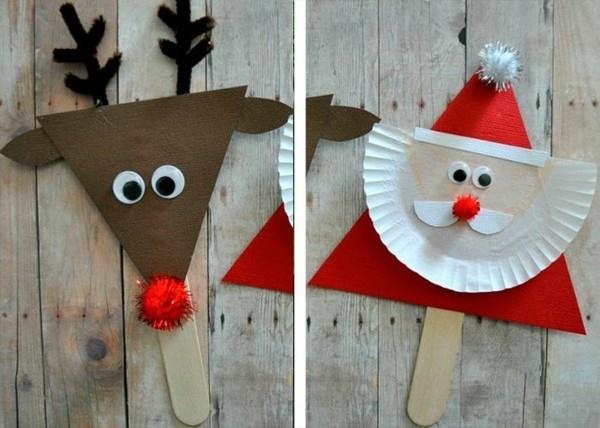 steckdeko ταράνδων tanta claus tinker με χάρτινα πιάτα