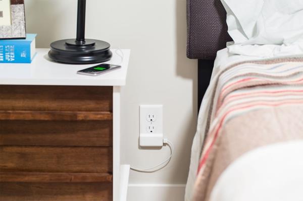 υποδοχές και συσκευές φόρτισης USB ιδέες κρεβατοκάμαρας SnapPower