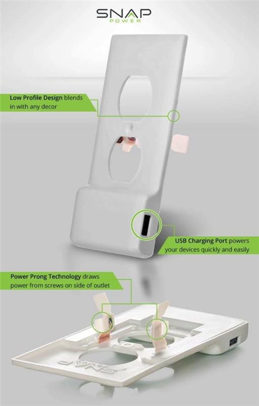 υποδοχή usb φορτιστή SnapPower Charger