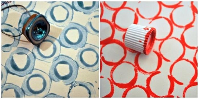 sbastelideen diy ιδέες ρολό διακοσμητικά αντικείμενα σφραγίδα