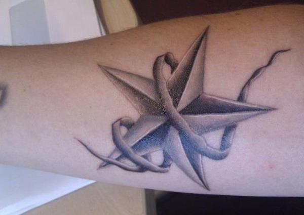 αστέρι τατουάζ που σημαίνει χέρι