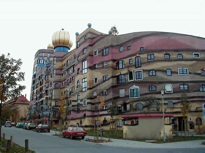 Αυστριακός καλλιτέχνης κτίριο αρχιτεκτονικής Friedensreich Hundertwasser