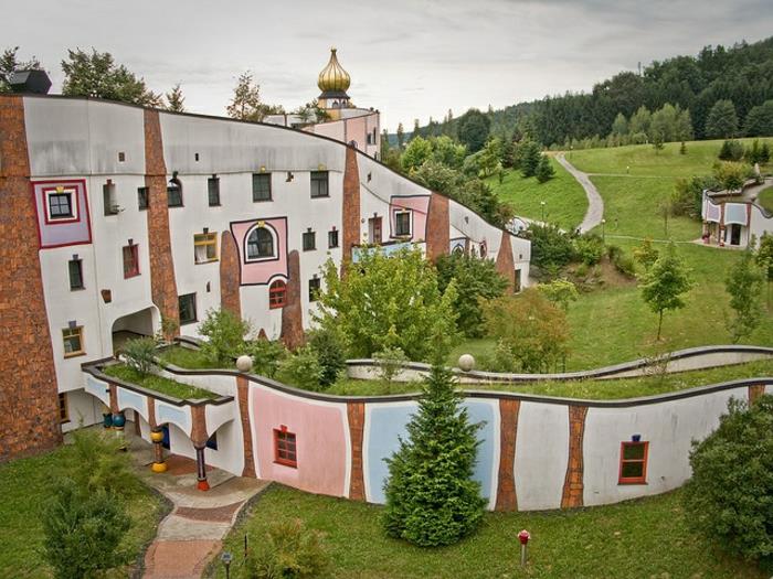 Αυστριακός καλλιτέχνης Friedensreich Hundertwasser green αρχιτεκτονική σπίτι