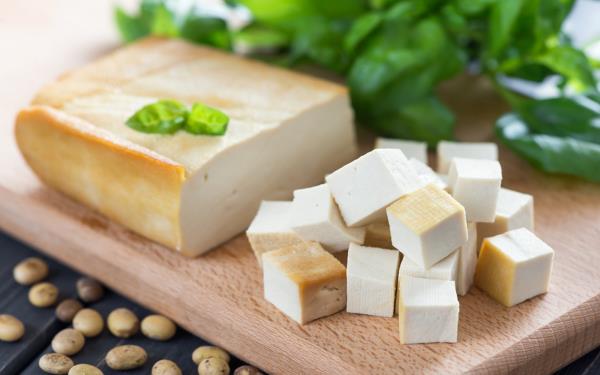 λαμπερό δέρμα υγιεινή τροφή tofu σόγια κουάρκ υψηλής περιεκτικότητας σε πρωτεΐνη καλό για vegans και χορτοφάγους