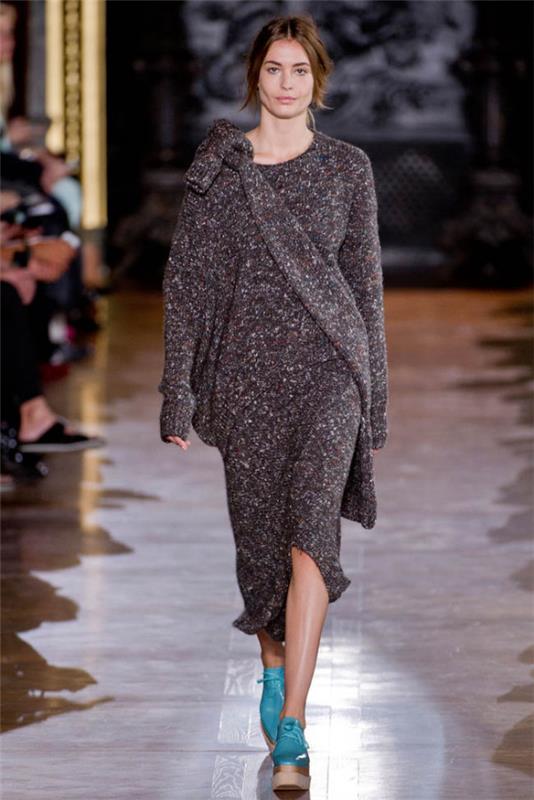 πλεκτό φόρεμα πλεκτά fw 2014 2015 χειμερινά φορέματα γυναίκες