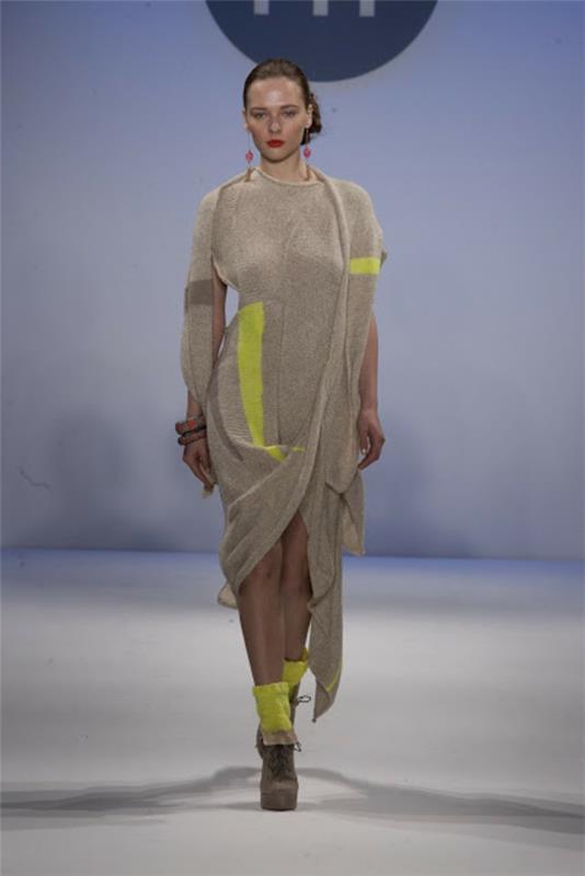 πλεκτά φορέματα κυρία σχεδιαστής μόδας Shannon Green χειμωνιάτικα φορέματα γυναικών