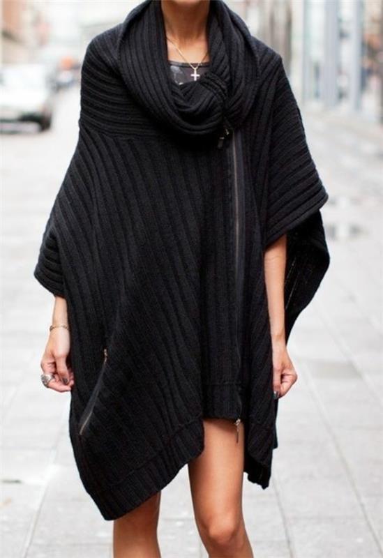 πλεκτά φορέματα κυρίες χοντρό πουλόβερ μαύρο πλεκτό φόρεμα oversize μόδας