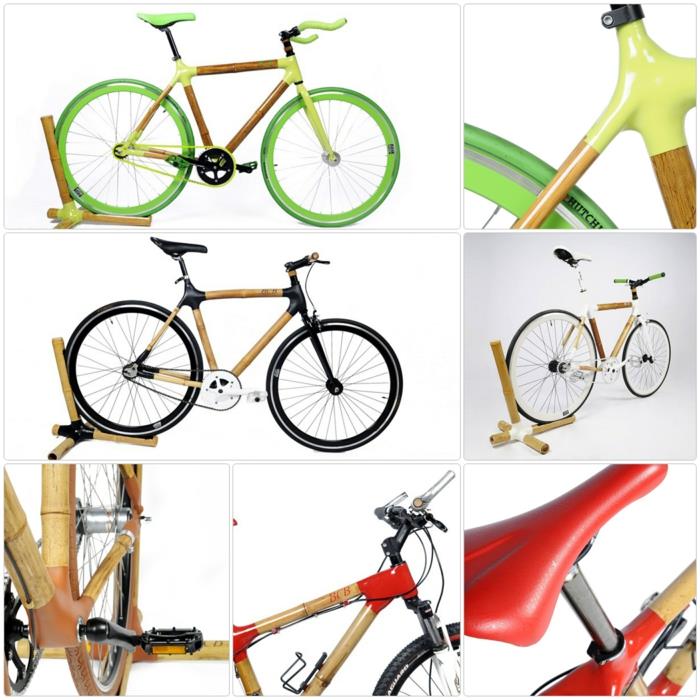 κομψά ποδήλατα βιώσιμης σχεδίασης μπαμπού άνθρακα