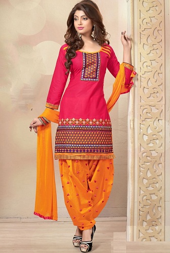 Patiyala Orange Salwar kostiumas3