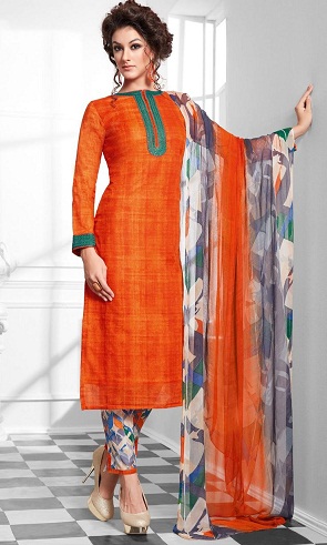 Tiesus kostiumas „Orange Salwar Suit-5“