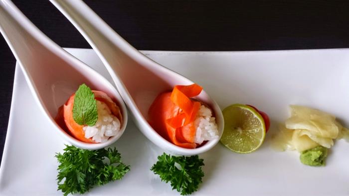 πιάτα σούσι και αξεσουάρ σούσι πορσελάνινα κουτάλια ιαπωνικά πιάτα