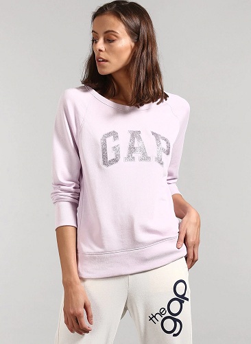 Kadınlar için Gap Mürettebat Boyun Sweatshirt