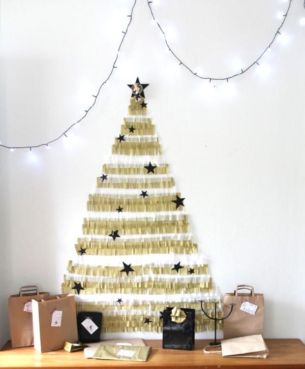 Ιδέες δημιουργικής διακόσμησης τοίχου χριστουγεννιάτικου δέντρου