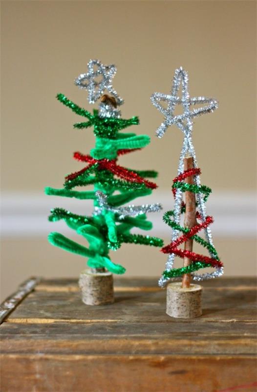 Διακοσμήσεις χριστουγεννιάτικων δέντρων μαστίγιο με καθαριστικό σωλήνων