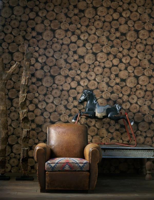 ταπετσαρία ξύλινη εμφάνιση Andrew Martin σχεδιασμός τοίχου