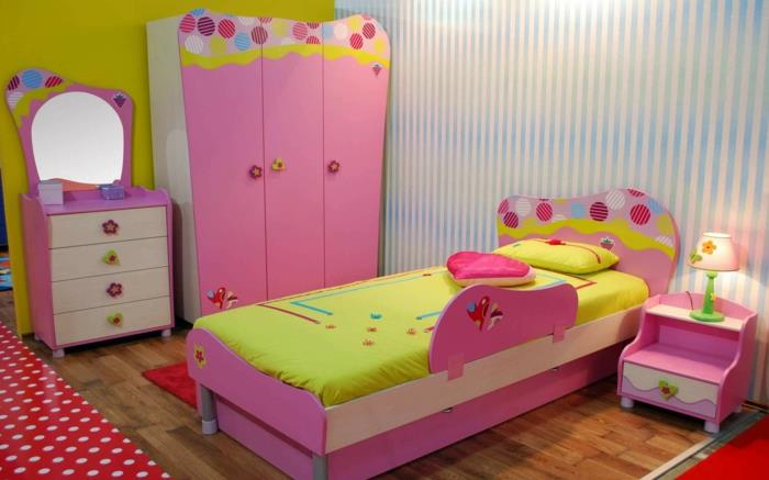 ταπετσαρία παιδικό δωμάτιο δωμάτιο κοριτσιών ταπετσαρίες λωρίδες μοτίβο