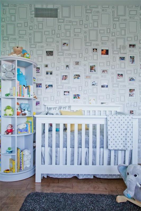 μωρό δωμάτιο ταπετσαρία σχεδιασμός σχεδιασμός τοίχου με εικόνες ταπετσαρία μοτίβο