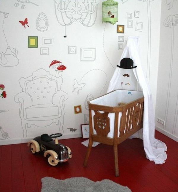 ταπετσαρία παιδικό δωμάτιο τοίχου σχεδιασμός ταπετσαρίας μοτίβο εικόνων περιγράμματα πλαισίων εικόνας