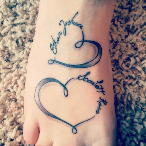 εικόνες τατουάζ ρητά καρδιά τατουάζ στο πόδι