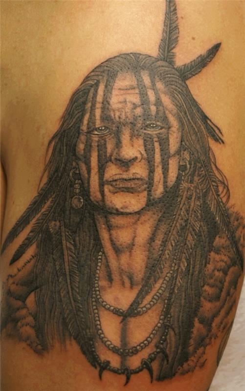 σχέδια τατουάζ εγγενής Αμερική άνω βραχίονα