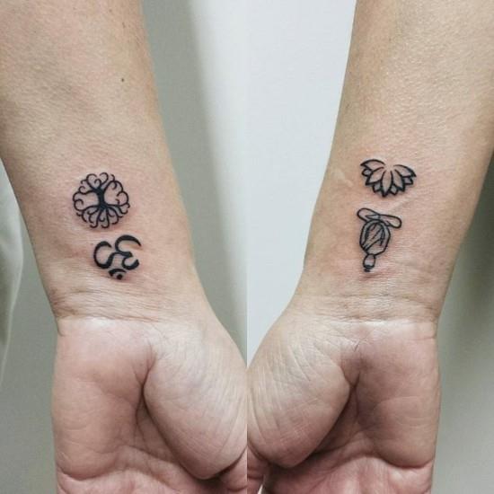 ιδέες καρπού τατουάζ μικρό τατουάζ Βούδα