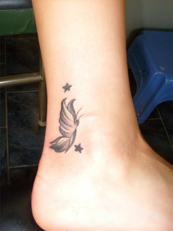 τατουάζ αστράγαλο τατουάζ πεταλούδα για γυναίκες