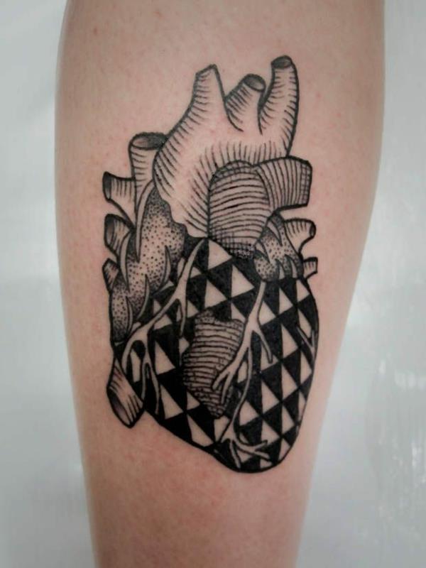 μοτίβα τατουάζ πόδι τατουάζ καρδιές ανθρώπινη ανατομία