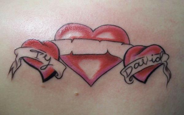 τατουάζ μοτίβα καρδιά αιώνια αγάπη τατουάζ με ονόματα