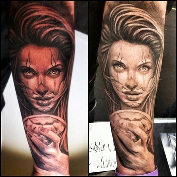 μοτίβα τατουάζ γυναίκα αντιβράχιο μοντέρνα