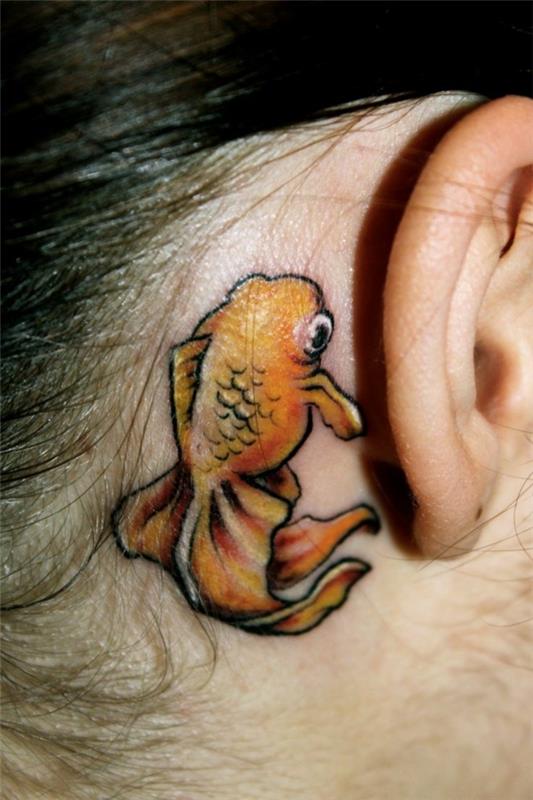 τατουάζ αυτί τατουάζ σχέδια ψάρια