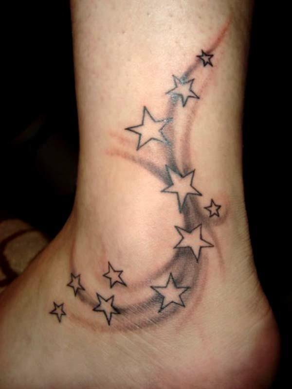 ιδέες τατουάζ στα αστέρια τατουάζ στα πόδια