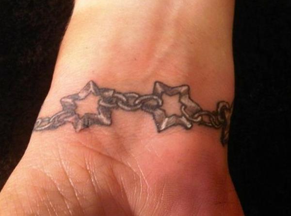βραχιόλι τατουάζ αστέρια τατουάζ
