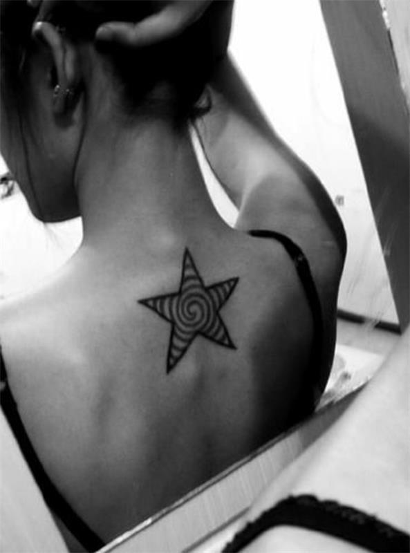 τατουάζ αστέρια τατουάζ στην πλάτη