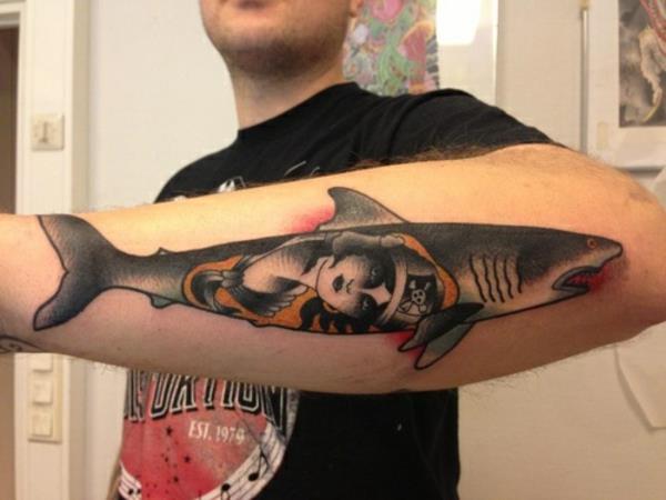 τατουάζ αντιβράχιο εικόνες ιδέες άνδρες καρχαρίας