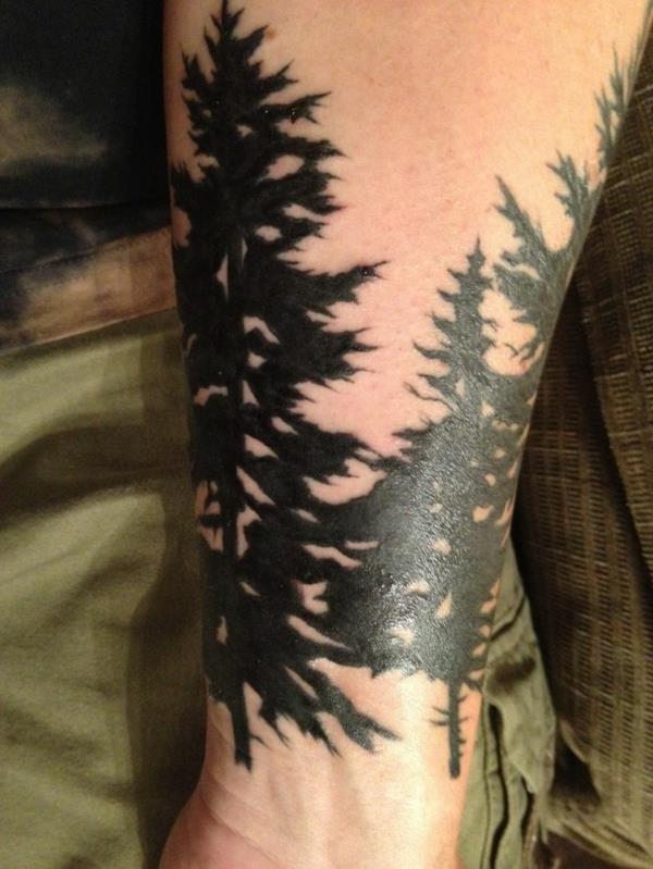 εικόνες τατουάζ αντιβράχιο ιδέες για ανδρικά δέντρα