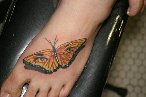 τατουάζ εικόνες κομψό τατουάζ πόδι πεταλούδα