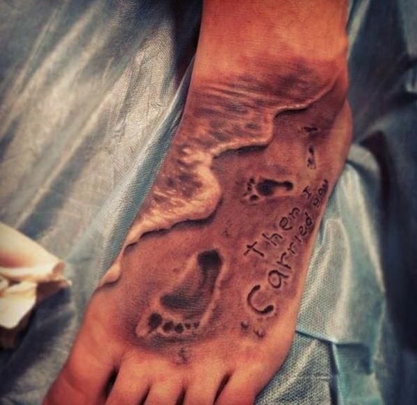 τατουάζ πόδι τατουάζ αποτύπωμα
