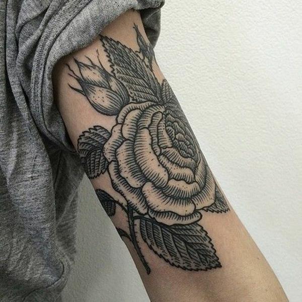 ιδέες τατουάζ για τατουάζ άνω βραχίονα υπέροχο λουλούδι