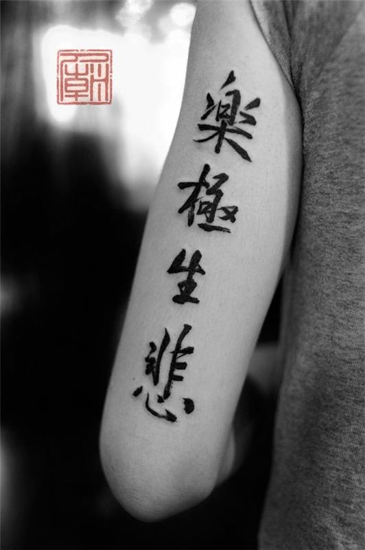τατουάζ γραμματοσειρές άνω βραχίονα τατουάζ καλλιγραφικά