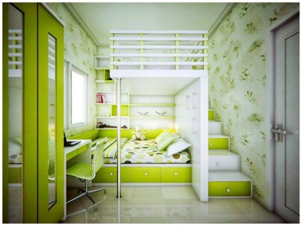 δωμάτιο εφήβων ανοιχτό πράσινο