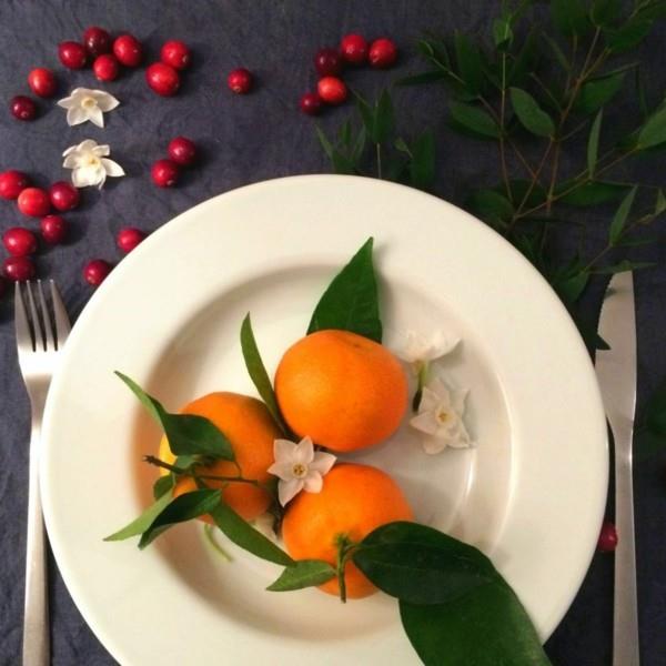 πιάτο με πορτοκαλί χριστουγεννιάτικες ιδέες