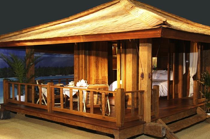 βεράντα στέγη τζάκι έπιπλα κήπου ξύλινο σπίτι