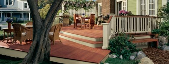 Επανασχεδιάστε τη βεράντα έπιπλα εξωτερικού χώρου ξύλινη βεράντα βάψτε ξύλινες σανίδες δαπέδου