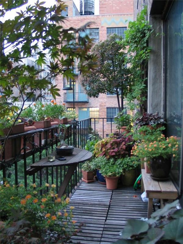 βεράντα φυτά μπαλκόνι έπιπλα και φυτά μπαλκόνι πράσινες ιδέες