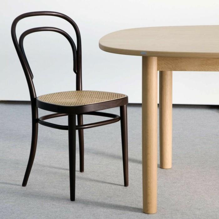 καρέκλες thonet σχεδιασμός κλασικών τραπέζι φαγητού βιεννέζικου στιλ buchholz στα μέσα του αιώνα
