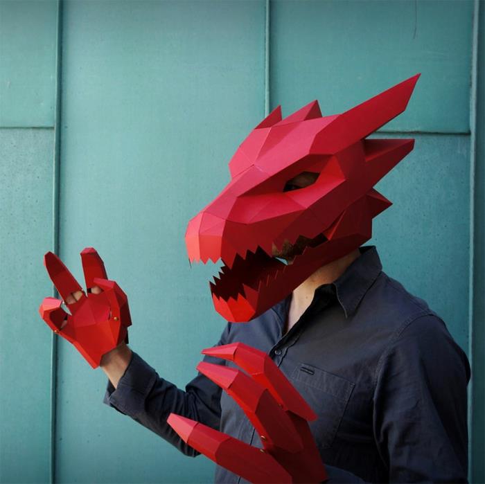 μάσκες ζώων tinker dragon halloween mask από τον steve wintercroft